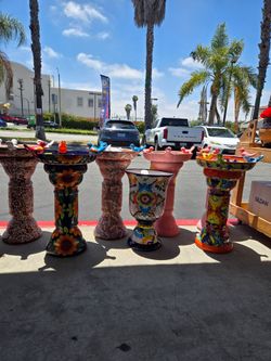 💥💥Talavera  Birdbath  15%off 💥 $135  each. Talavera and Clay Pottery Store In Norwalk CA 90650