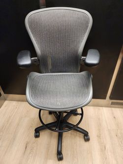 Herman Miller Aeron Office Desk Gaming Chairs Drafting Stool