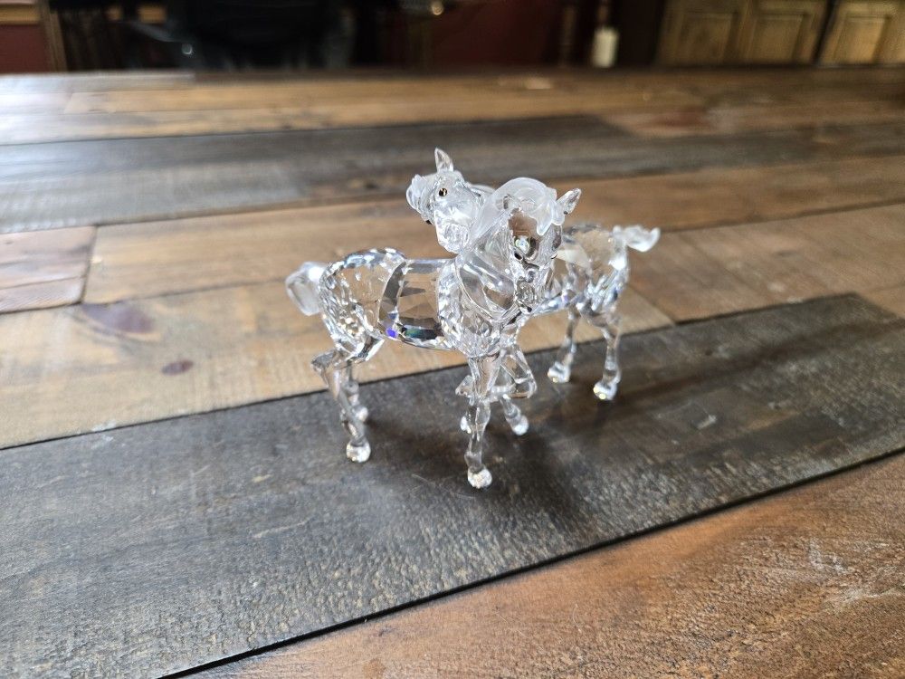 Swarovski Crystal Collectible Foals “Two Horses”