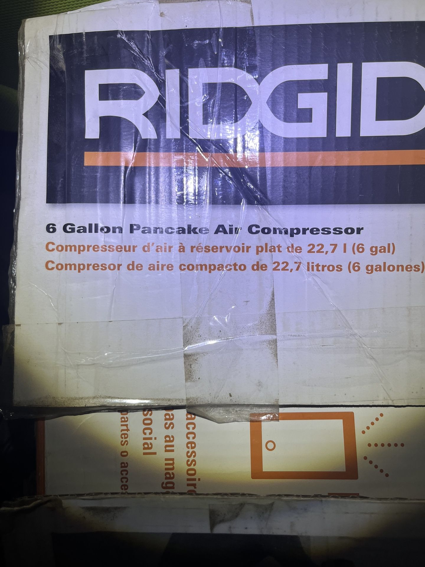 🧰 Ridgid 6-Gallon Pancake Air Compressor – Brand New, In Box