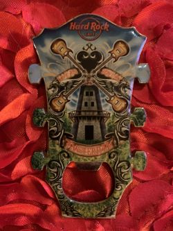 Hard Rock Cafe Amsterdam City Bottle Opener Magnet V7 2011 Collectible