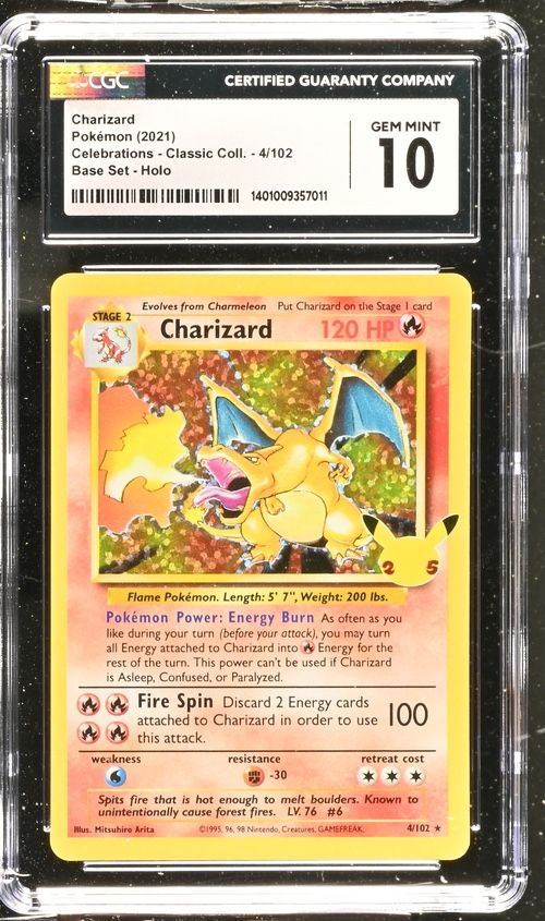 Pokemon Charizard 4/102 Celebrations CGC 10