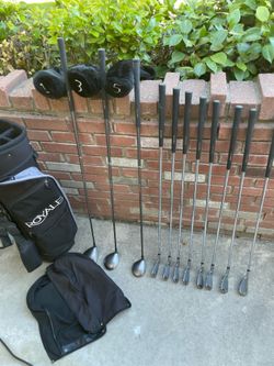 Full set of men’s right handed golf clubs