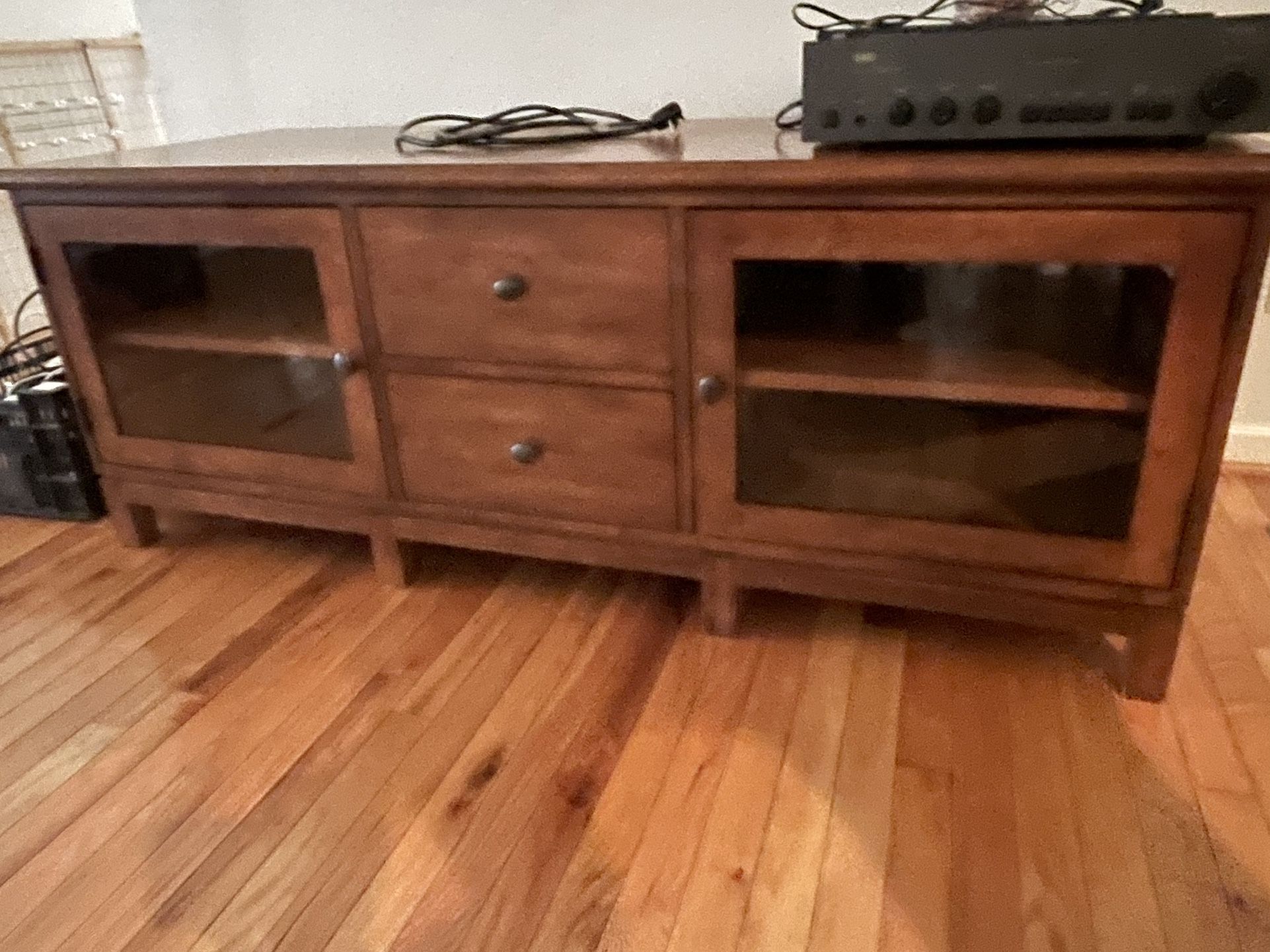 Wood TV stand 