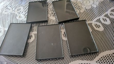 Set of 5 Black  4x6 Picture Frames Bundle Tabletop Wall Hanging Gallery