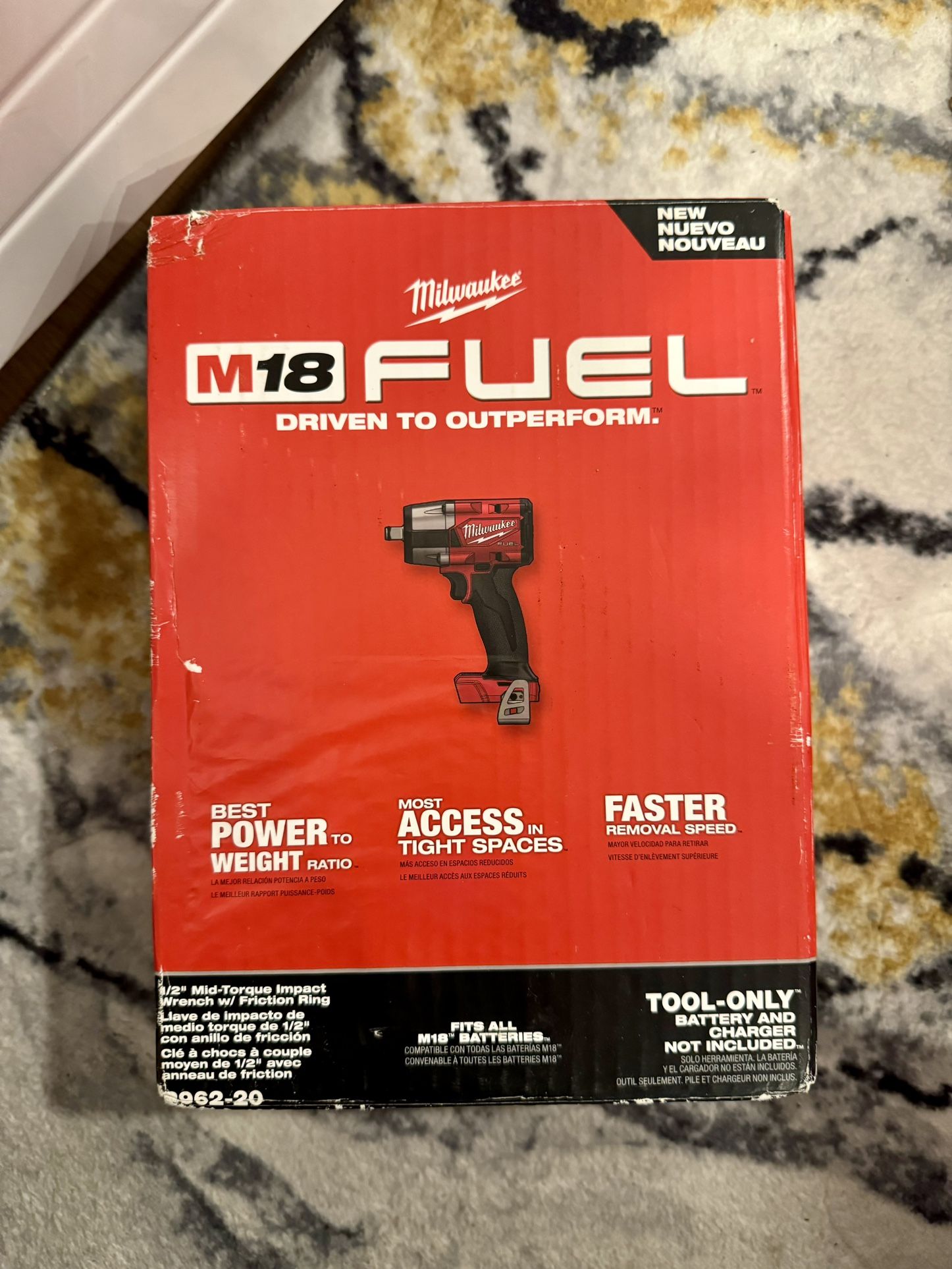 Milwaukee 2962-20 M18 Fuel 1/2" Mid-Torque Impact Wrench Tool Only