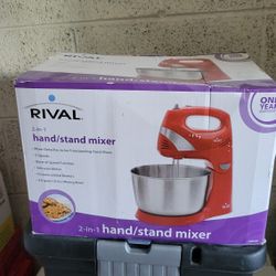 Rival 5 Speed Hand/Stand Mixer 4.6 quart New

