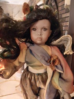 Doll, black woodland fairy
