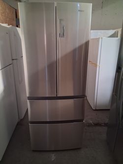 Refrigerator brand Haier everything is and good working conditions 3 months warranty delivery and installation