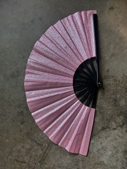 Rose Pink 13 Inch Hand Fan
