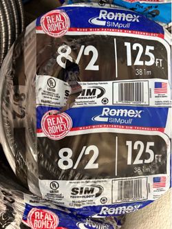 New Romex wire 8/2