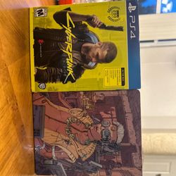 Cyberpunk 2077 PS4 Bundle Pack W/ Limited Edition Collectible Steelbook