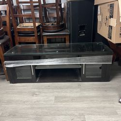 TV Console Table Glass 