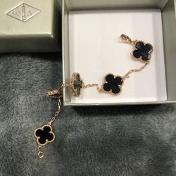 Rose gold black van Cleef bracelet