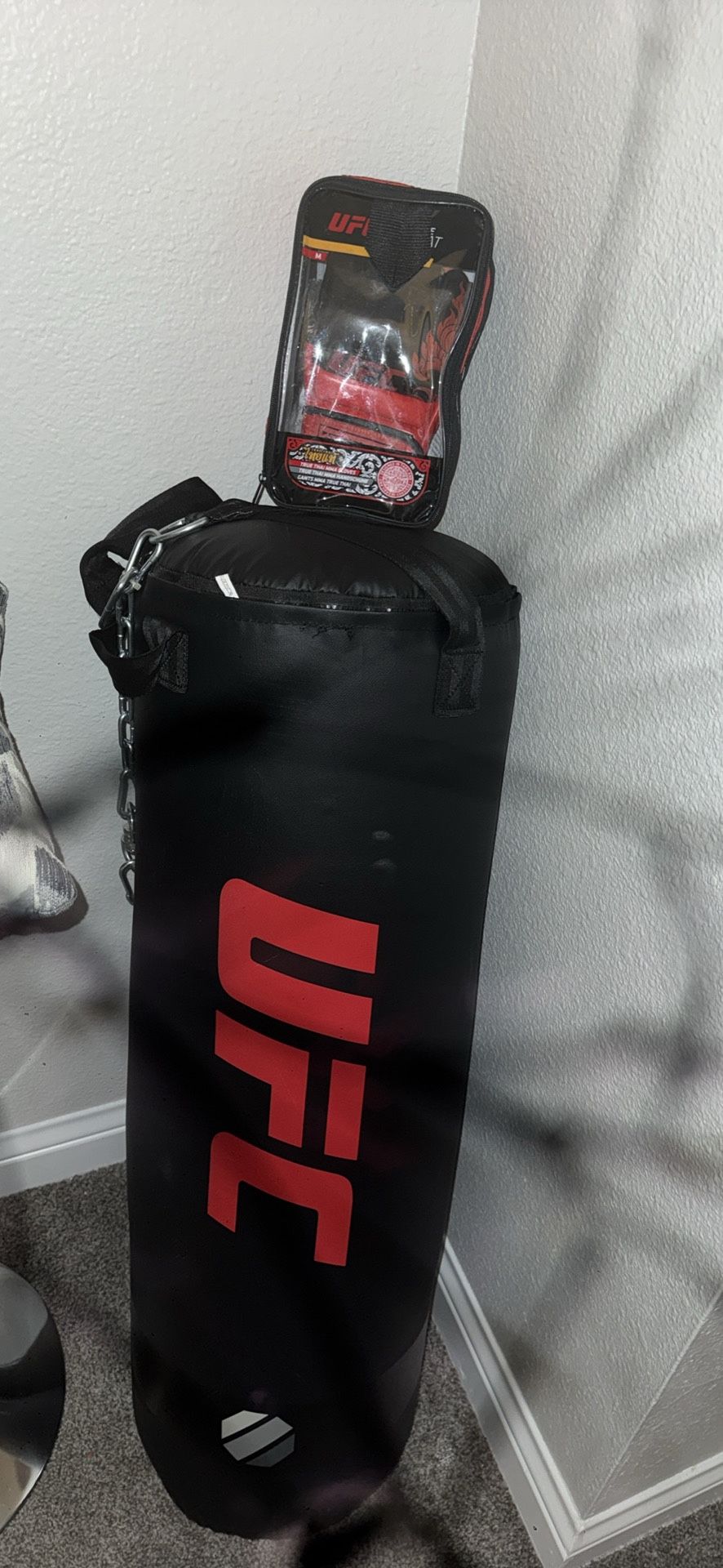 UFC Punching Bag And Gloves
