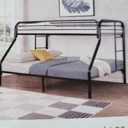 New 1 Blue Twin/Full Metal Bunk Bed 