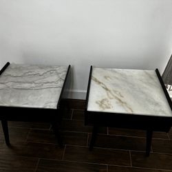 End Tables - Marble Top - Great Condition