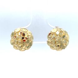 10Kt Yellow Gold Nugget Earrings 1.40g 204550