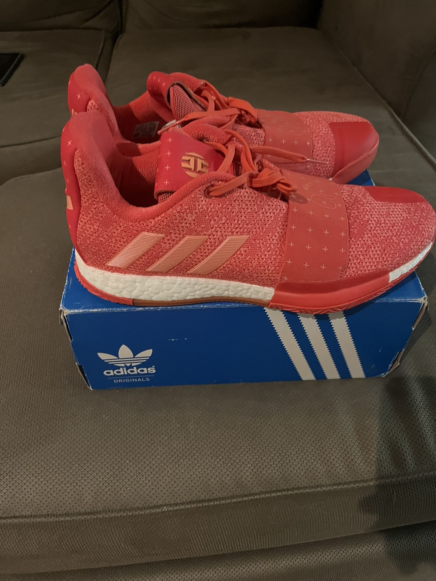 Harden Adidas Coral Color way