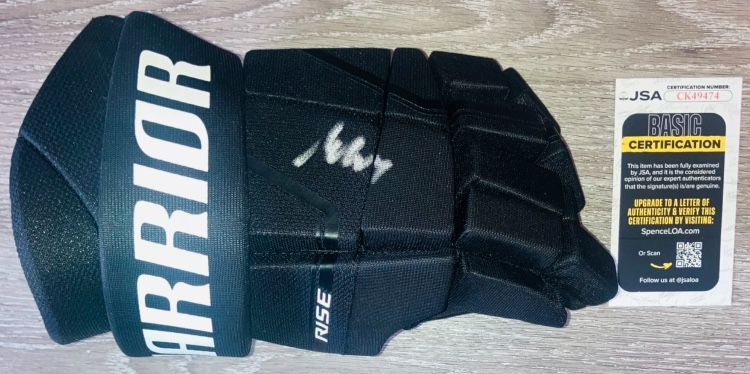 MIRO HEISKANEN DALLAS STARS SIGNED AUTOGRAPHED F/S WARRIOR HOCKEY GLOVE JSA COA!