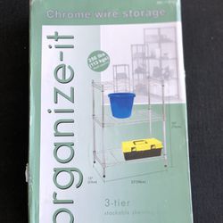 Chrome Wire Storage Organize-it 3 Tier 