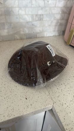 dark brown, cowboy hat