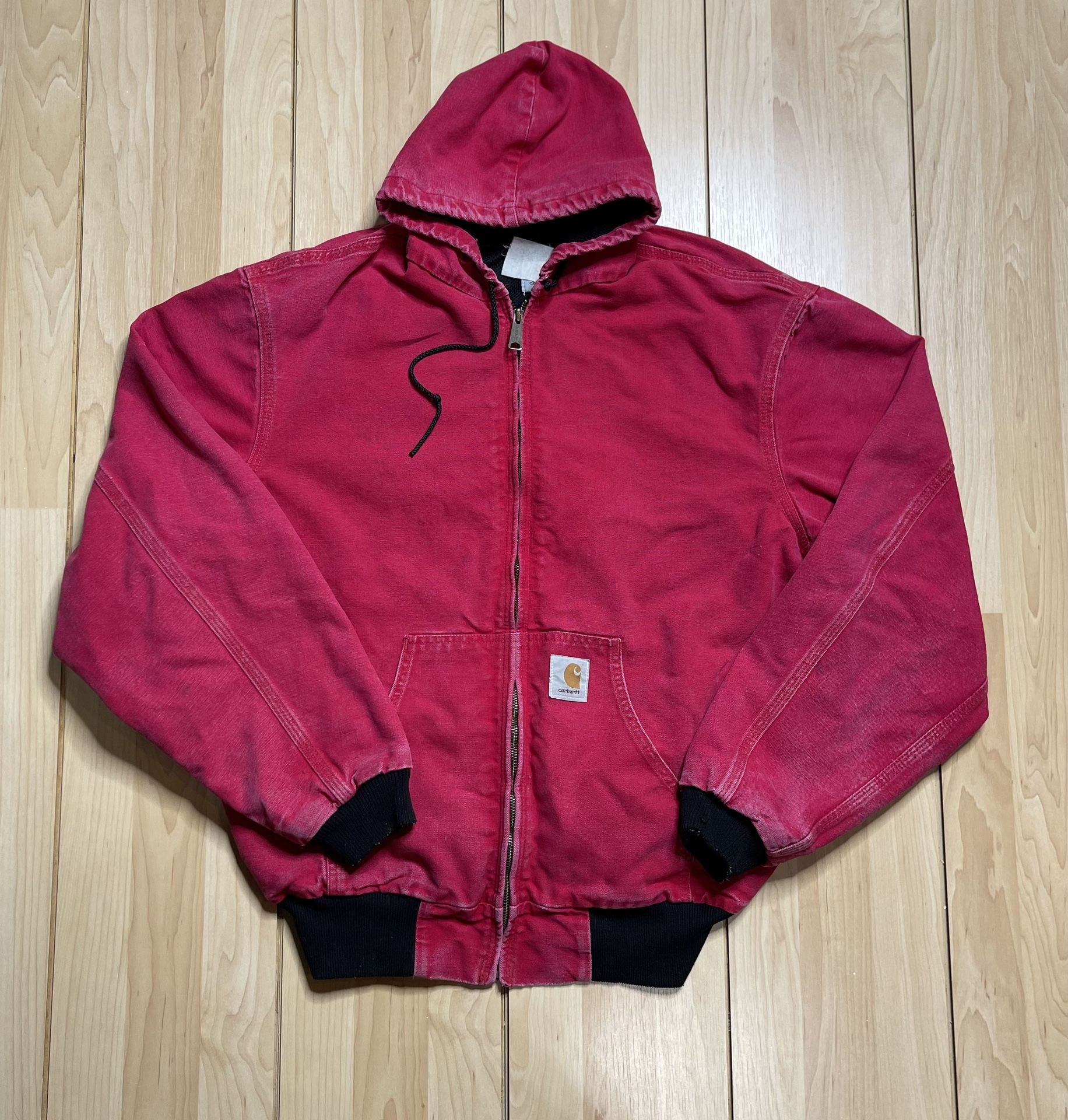 Carhartt Women's Canvas Jacket Hooded Red XL
