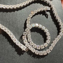 Moissanite Tennis Chain
