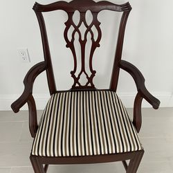 Mahogany Chair Reupholstered Nice