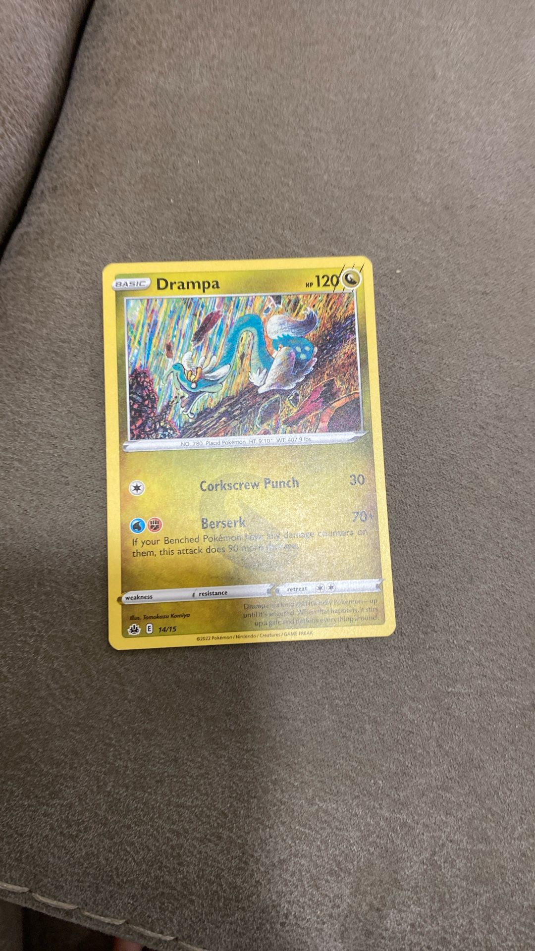 Drampa Pokémon card 