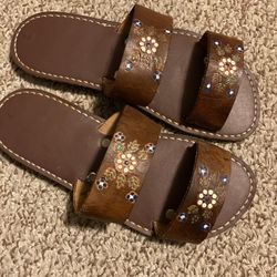 Leather Sandals (size 7)