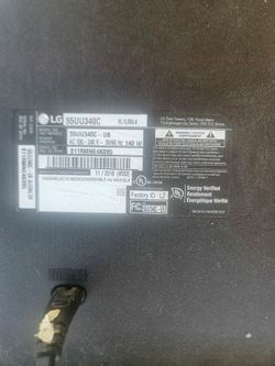 Outdoor 55 inch LG flat-screen tv