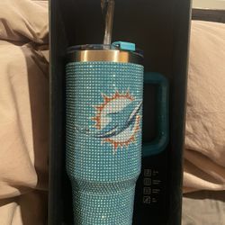 Brand New Miami Dolphins Bling Colossal Tumbler 
