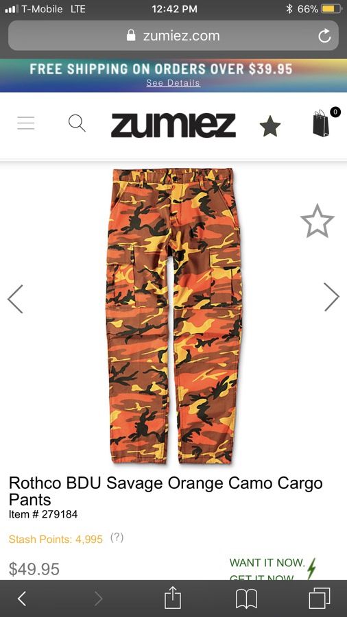 large Camo pants