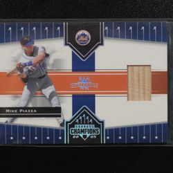 2005 Donruss Champions Impressions Materials Mike Piazza #407 HOF 0o9