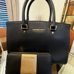 Michael Kors bag and matching wallet
