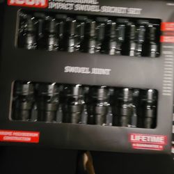 Icon Impact Swivel Socket Set Metric
