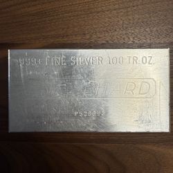 100 Troy Ounce Engelhard Fine Silver Bar .999 Ag