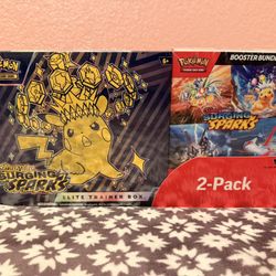 Pokémon TCG: Scarlet & Violet Surging Sparks Elite Trainer Box (2 Pack) 