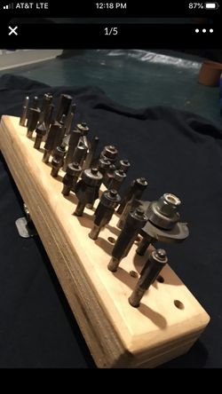 Carbide Router Bits (30)bits+ Caddy -(Variety)
