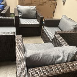 New Outdoor Patio Furniture Set Grey