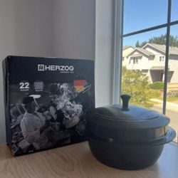 HERZOG Ceramic Coating Cauldron Korea Non-Stick Pot 22 CM