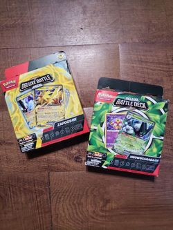 Pokemon TCG // Deluxe Battle Decks // Zapados ex Box // Meowscarada ex Box // Pokemon Cards // NEW