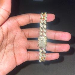Iced Out Cuban Link Bracelet