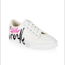 GROUND UP X CRUELLA Girl's Disney's Cruella Oversized-Print Lace-Up Sneakers