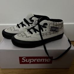 Supreme Vans Grid White Size 9