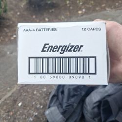 Energizer Batteries AAA 12 Cards Of 4 So 48 Batteries