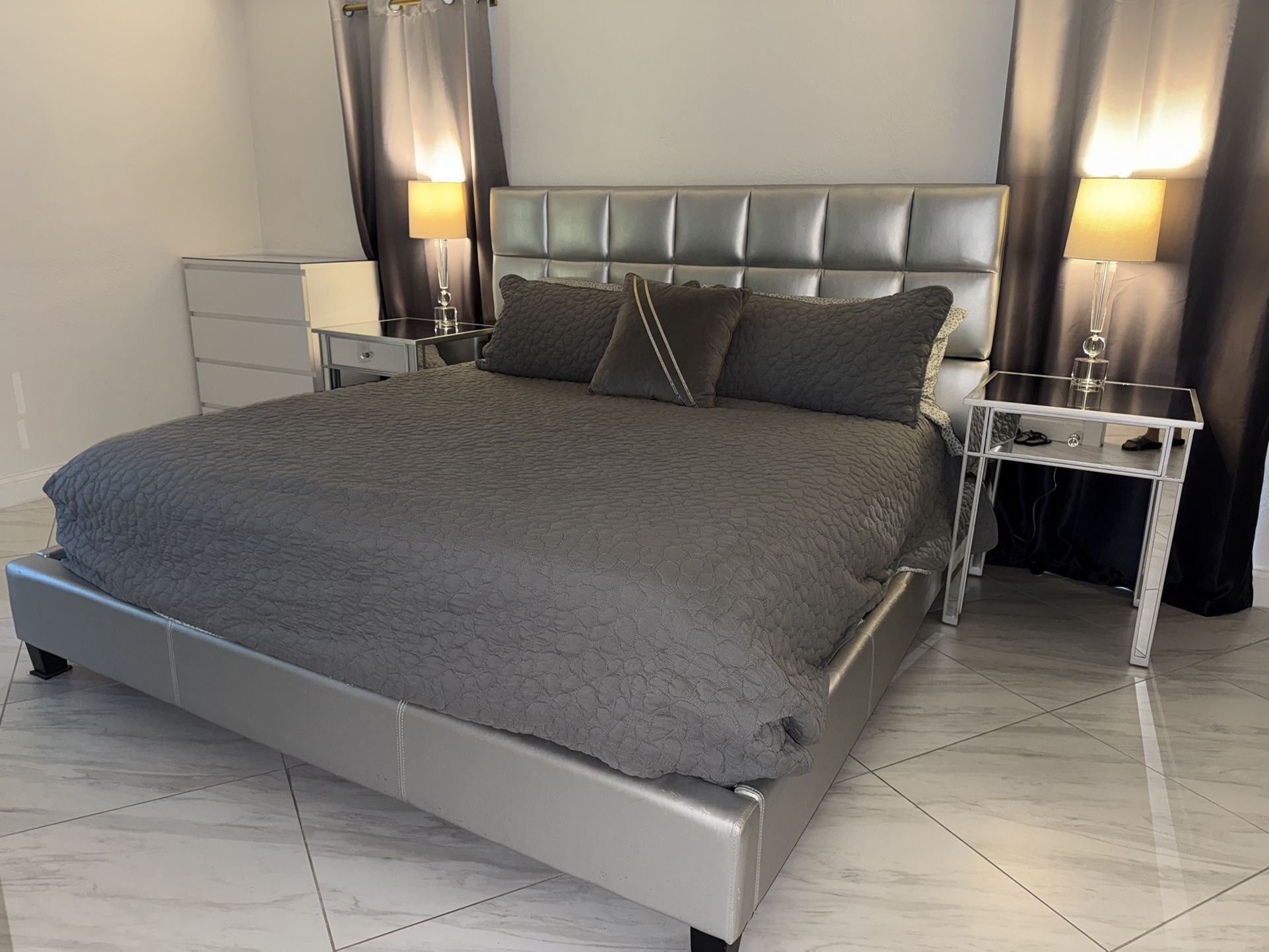 King Platform Bed - $200