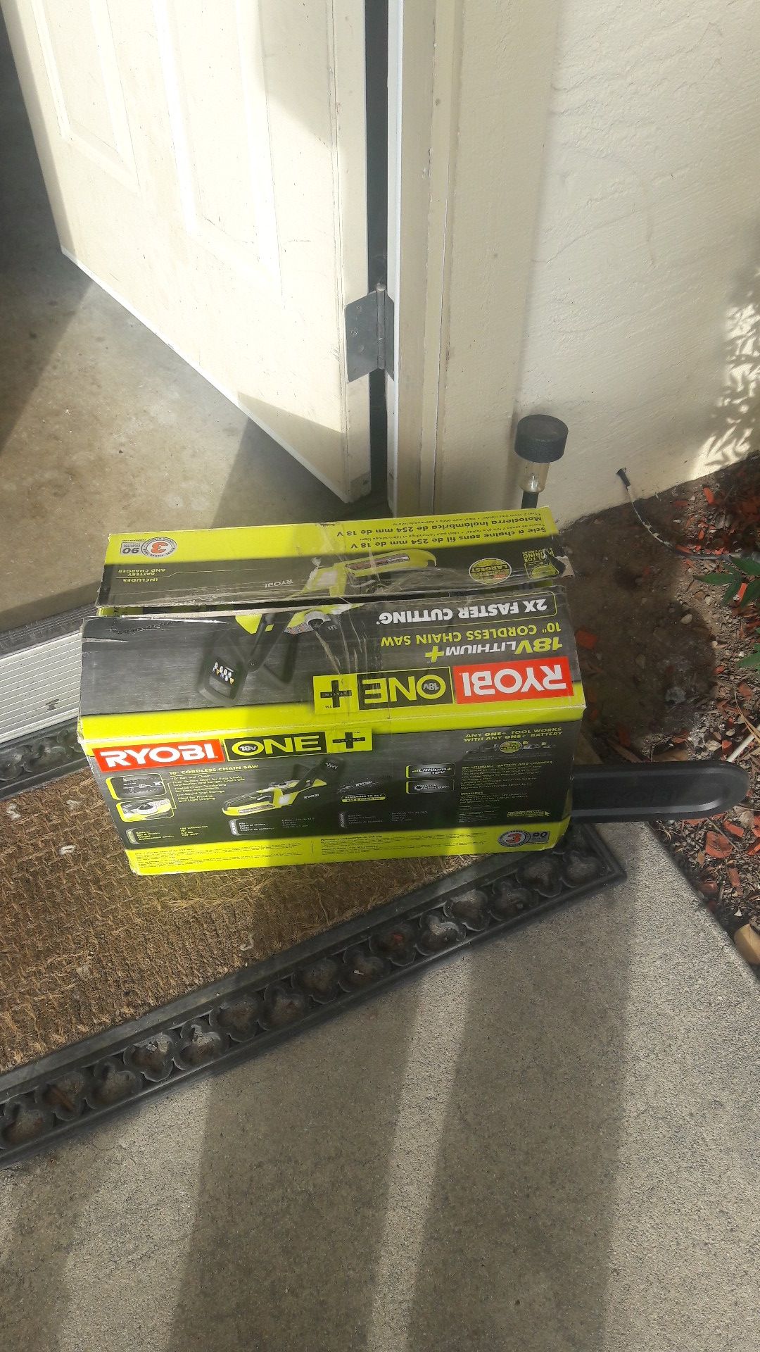 Ryobi cordless chainsaw no battery or charger included