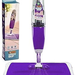 Vorfreude Floor Mop with Integrated Spray, Refillable 700ml Capacity Bottle and

